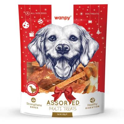Wanpy Karışık yılbaşı Köpek Ödülü 300 gr - 1
