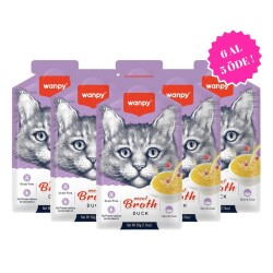 Wanpy Ördek Etli Kedi Çorbası 50 gr (6 AL 5 ÖDE) - Wanpy