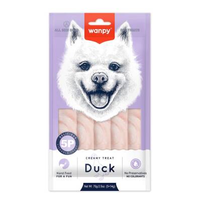 Wanpy Ördekli Sıvı Krema Köpek Ödülü 5 X 14 gr - 1