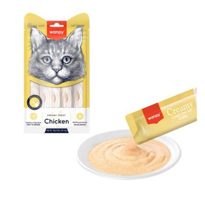 Wanpy Sıvı Tavuklu Kedi Ödülü 5 X 14 gr - 1