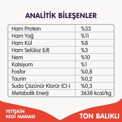 Wanpy Tahılsız Ton Balıklı Yetişkin Kedi Kuru Maması 1,5 kg - 5