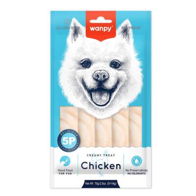 Wanpy Tavuklu Krema Köpek Ödülü 5 X 14 gr - 1