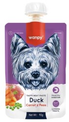 Wanpy Taze Ördekli ve Havuçlu Köpek Et Ezmesi 90 gr (4 AL 3 ÖDE) - 1