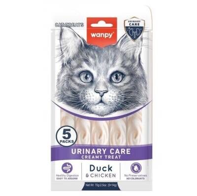 Wanpy Urinary Care Ördekli ve Tavuklu Krema Kedi Ödülü 5x14 Gr - 1