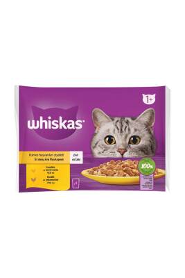 Whiskas Kümes Hayvanlı Yetişkin Kedi Konservesi 4 X 85 gr - 1