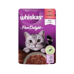 Whiskas Pure Delight Pouch Güveç Sığır Etli Kedi Konservesi 85 gr - Whiskas