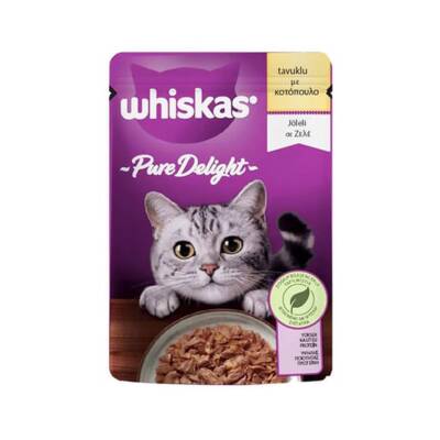 Whiskas Pure Delight Pouch Güveç Tavuklu Yetişkin Kedi Konservesi 85 gr - 1