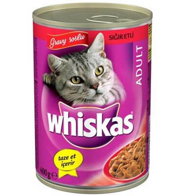 Whiskas Biftekli Konserve Kedi Maması 400 gr - 1