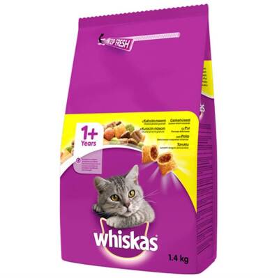 Whiskas Tavuklu Kuru Kedi Maması 1,4 kg - 1