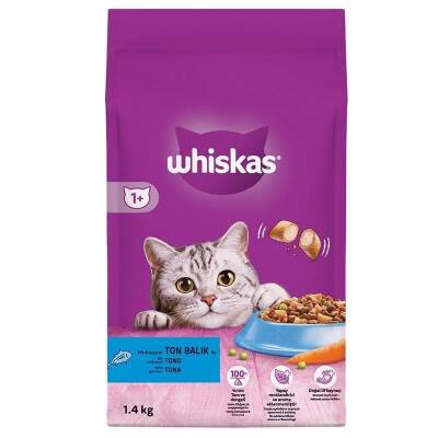 Whiskas Ton Balıklı Sebzeli Kuru Kedi Maması 1,4 kg - 1